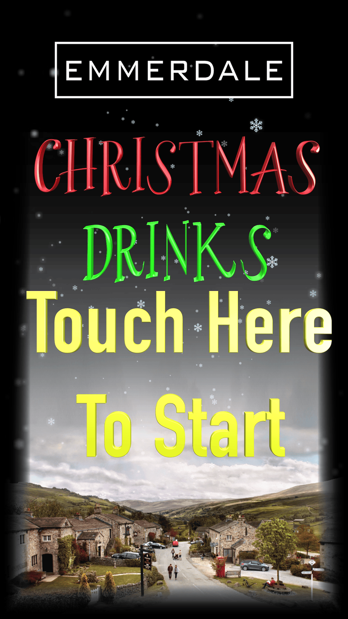 Emmerdale Christmas Drinks 2022 Sheaf St Leeds Start Screen